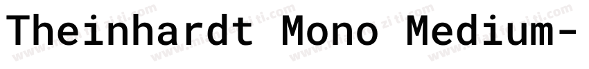 Theinhardt Mono Medium字体转换